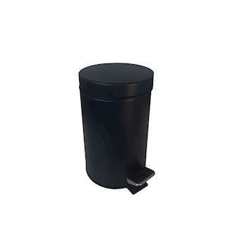 COLLECTEUR à pédale 5L métal noir|JVD-JVD8991786