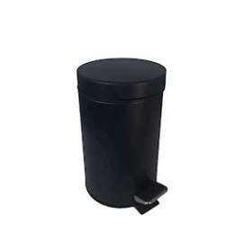 COLLECTEUR à pédale 5L métal noir|JVD-JVD8991786