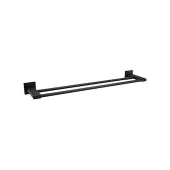 ARGO porte-serviettes double noir mat|JVD-JVD8991777