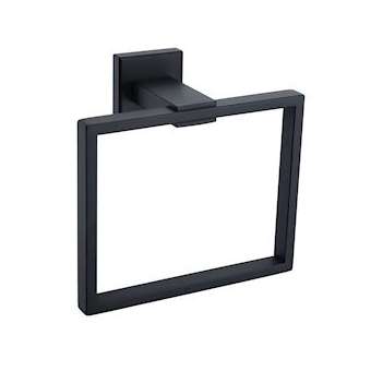 ARGO anneau porte-serviettes noir mat|JVD-JVD8991779