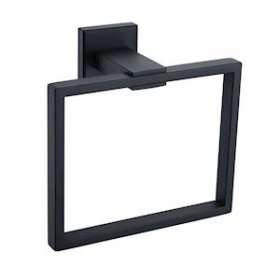 ARGO anneau porte-serviettes noir mat|JVD-JVD8991779