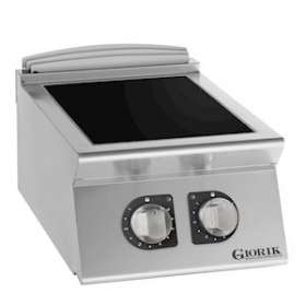 Eléments plaques à induction, 2 feux. Carrosserie en acier inox|Tecnox by giorik-TXGCI920T