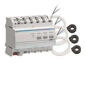 Indicateur de consommations KNX avec 3 tores|Hager-HAGTE332