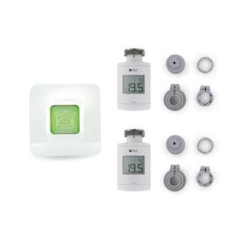 Pack TRV 1.0 connecté 2 têtes thermostatiques intelligentes avec accessoires|Delta dore-DDO6050650