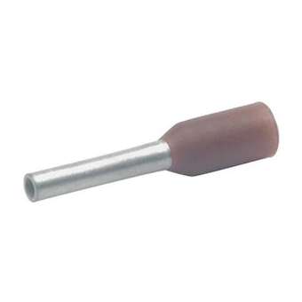 Embout de câblage isolé brun 0,14mm² - longueur 8mm -selon NCF 63-023|Klauke-KKE166-8
