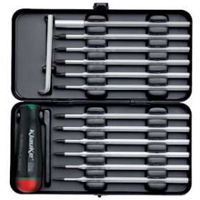 Set de tournevis dynamométriques plage de couple 0,6 - 1,5 Nm - 14 pces|Klauke-KKEKL38715