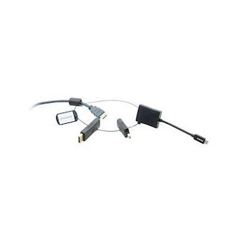 Adaptateur HDMI femelle vers DisplayPort mâle, mini DisplayPort mâle et USB-C|Kramer Electronics France-KRA99-91910230