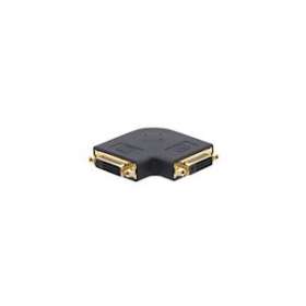 Adaptateur DVI femelle vers DVI femelle coudé plat|Kramer Electronics France-KRA99-9595211