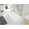 RECEVEUR SPACE MINERAL S RECTANGLE 80X140 BLANC ANTIDERAPANT