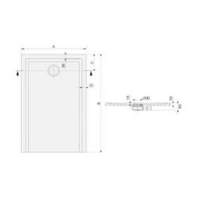 RECEVEUR SPACE MINERAL S RECTANGLE 90X160 BLANC ANTIDERAPANT|Leda-LD1L12SMSR1690AD