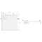 RECEVEUR SPACE MINERAL CARRE 80 BLANC