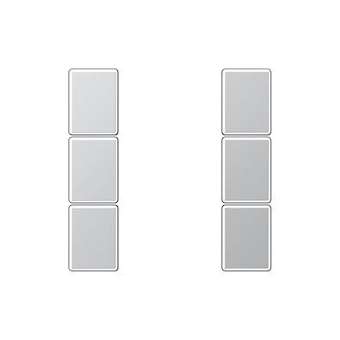 Kit touche complet 3 voies platine F50 / A 500 Aluminium|Jung france-IUNA503TSAAL