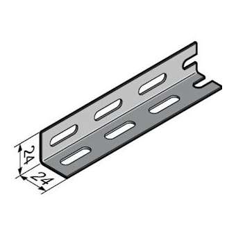 Profil L Perforé A560, 48x48x1.75, 3m, SZ|Niedax France-NDX014057
