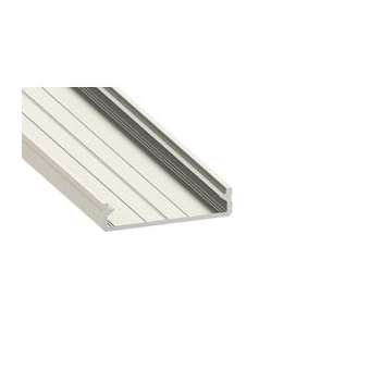 PROFILÉ SAILLIE OU SUSPENSION LARGE FAIBLE HAUTEUR type SO Inox anodisé 2m|Lucibel-LCLAL-SOLIS2