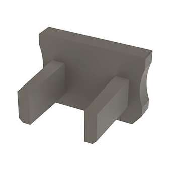 Embout type X droit sans trou Noir|Lucibel-LCLEC-X-SLIM6