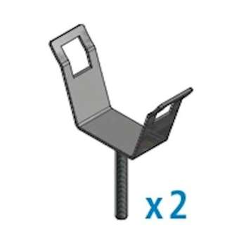 Support Tubular x2 avec tige|Lucibel-LCLSTUB002