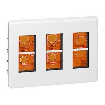 Kit poste de travail encastré Mosaic pour 3x4 modules|Legrand-LEG078873L