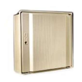 Porte sans hublot - Serrure rectangle - Grise|Maec-MAE0925230