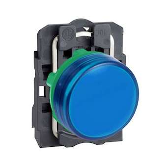 Harmony XB5 - voyant lumineux DEL - D22 - bleu - 230V - vis étrier|Schneider Electric-SCHXB5AVM6