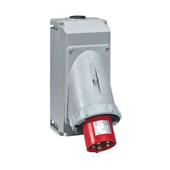 Fiche inclinée P17 IP66/67 63A - 380V~ à 415V~ - 3P+N+T|Legrand-LEG555519
