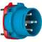 DECONTACTOR DS1 Connecteur Poly bleu Size.2 IP54 2P+T 30A 440V AC|Marechal-MAR3118012