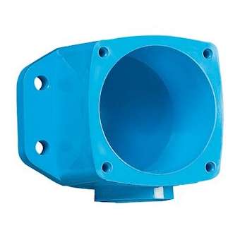 Boitier droit Métal bleu Size.1 M25|Marechal-MAR591B0M25