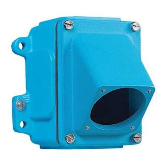 Boitier Métal bleu Size.1 +manchon incliné 45D M32|Marechal-MAR591C4M32