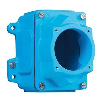 Boitier Métal bleu Size.2 +manchon droit M32|Marechal-MAR592C0M32