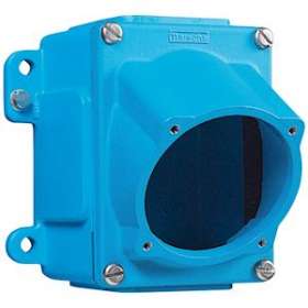 Boitier Métal bleu Size.2 +manchon incliné 30D M20|Marechal-MAR592C3M20