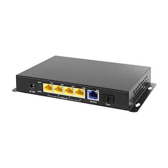 Switch 4 ports PoE 1Gb auto-adaptable, 1 port fibre, 1 port Uplink|Tiptel-TIPTIPTELSP1005