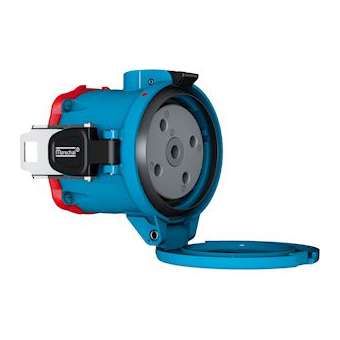 DECONTACTOR DS9 Socle Poly bleu Size.5 IP66/67/69 1P+N+T 150A 250V AC|Marechal-MAR3194015