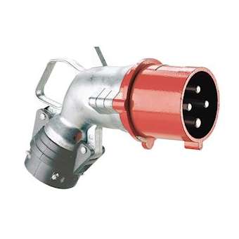 Fiche mobile coudée Hypra IP44 32A - 380V~ à 415V~ - 3P+T - métal|Legrand-LEG052973