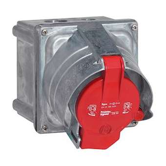 Prisinter fixe Hypra IP44/55 63A - 380V~ à 415V~ - 3P+T - métal|Legrand-LEG053800