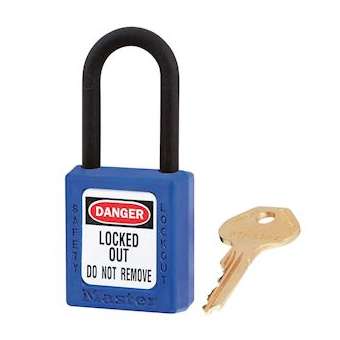 Cadenas Zenex Bleu - Clé identique retenue - Anse nylon - Diamètre 6 mm|Master lock europe-SKP406KABLU