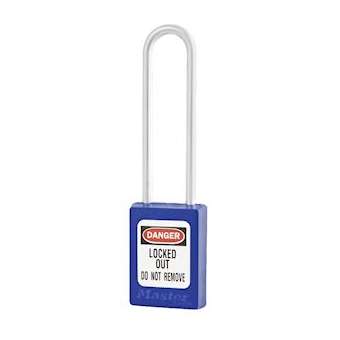 Cadenas Zenex Bleu - Anse inox 76 mm - Clé différente - Retenue de clé|Master lock europe-SKPS31LTBLU