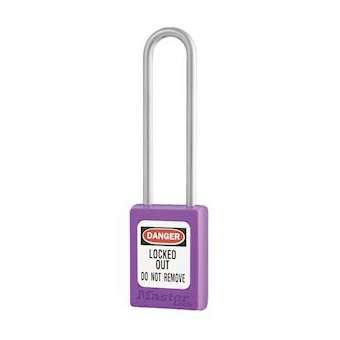 Cadenas Zenex Violet - Anse inox 76 mm - Clé différente - Retenue de clé|Master lock europe-SKPS31LTPRP