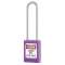 Cadenas Zenex Violet - Anse inox 76 mm - Clé différente - Retenue de clé|Master lock europe-SKPS31LTPRP