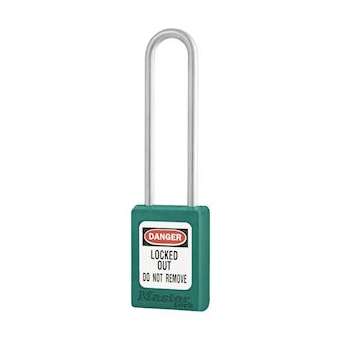 Cadenas Zenex Bleu Sarcelle - Anse inox 76 mm - Clé différente - Retenue de clé|Master lock europe-SKPS31LTTEAL