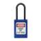 Cadenas Zenex Bleu - Anse nylon - Clé variée - Sans Retenue de clé - Dia 4,76mm|Master lock europe-SKPS32BLU