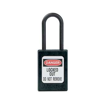 Cadenas Zenex Noir - Anse nylon - Clé variée - Sans Retenue de clé - Dia 4,76mm|Master lock europe-SKPS32BLK