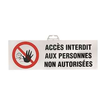 pancarte acces interdit & support de bal|Catu-CATAP-60