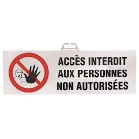 pancarte acces interdit & support de bal|Catu-CATAP-60