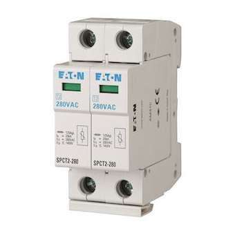 Parafoudres débrochables, 2p, 385VAC, 2x20kA|Eaton industries-EONSPCT2-385-2