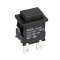 RL56-11(ON)-R-0-BK/BK-P4-0-0 : poussoir ON-OFF unipolaire pour découpe 19x13mm