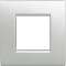 Plaque Livinglight Air Metal monochrome 2 modules - Tech|Bticino-TICBTLNE4802TE
