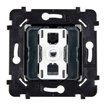 Mécanisme VA ET VIENT OU POUSSOIR ACIER SUPPORT BLANC POUR COLLECTION HITERA|Modelec-MD8087-010BACB
