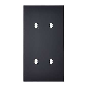 Façade CONFIDENCE LAITON NOIR DOUBLE VERTICALE 4 BASCULEURS|Modelec-MD8154-408M