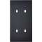 Façade CONFIDENCE LAITON NOIR DOUBLE VERTICALE 4 BASCULEURS|Modelec-MD8154-408M