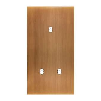 Façade CONFIDENCE LAITON VIEUX BRONZE DOUBLE VERTICALE 3 BASCULEURS ELOIGNES|Modelec-MD8155-417M