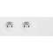 Façade DESIR BLANC SOFT TOUCH TRIPLE HORIZONTALE PC PC 1 MEDIA|Modelec-MD8313-810